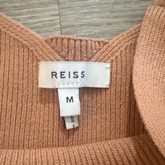 Reiss Tan Ribbed Tank Top - Picture 2 of 5
